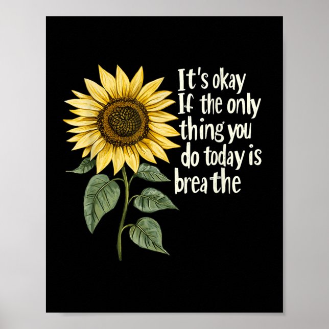 Sunflower Suicide Awareness  Poster (Vorne)