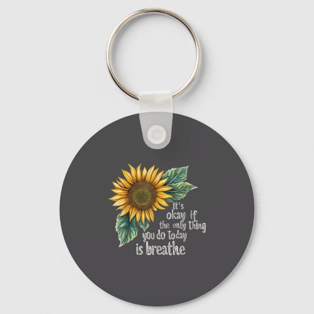 Sunflower Suicide Awareness  Schlüsselanhänger (Vorderseite)