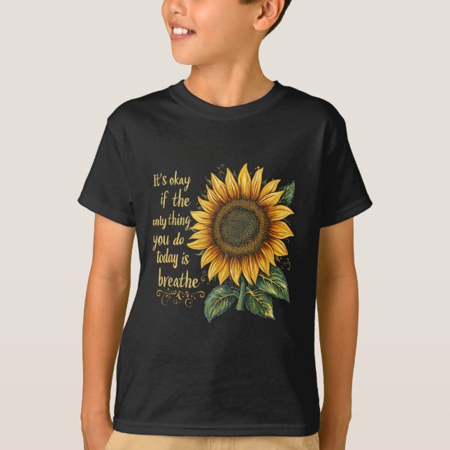 Sunflower Suicide Awareness  T-Shirt (Vorderseite)
