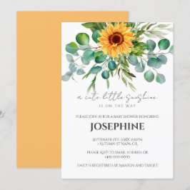 Sunflower Sunshine Baby shower automne Invitation
