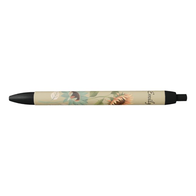 Sunflower Theme Name Pen For Planners Kugelschreiber (Vorderseite)