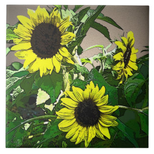 Sunflower Trio Fliese