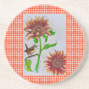 Sunflower Wren Untersetzer