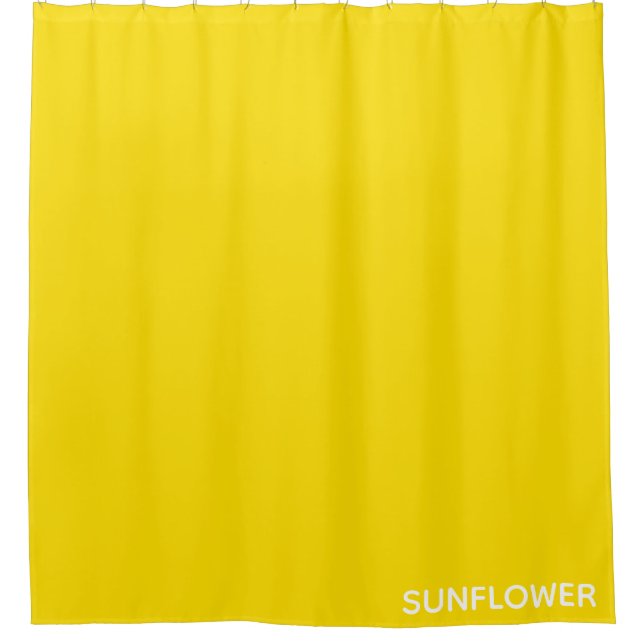 Sunflower Yellow Colour Name Duschvorhang (Vorderseite)