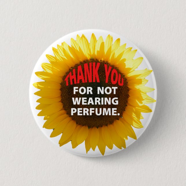 SunflowerNoPerfume Button (Vorderseite)