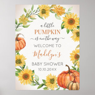 Sunflowers & Affiche de bienvenue Citrouille