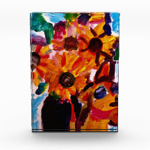 Sunflowers and chihuahua 