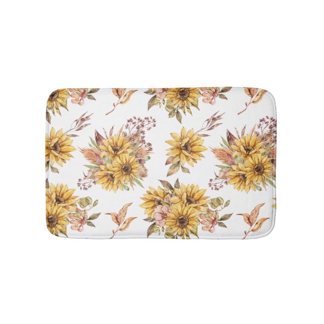 Sunflowers Bouquet Badematte (Vorderseite)