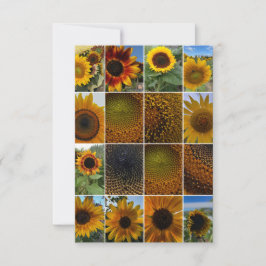 Sunflowers Close Up Collage  Mitteilungskarte