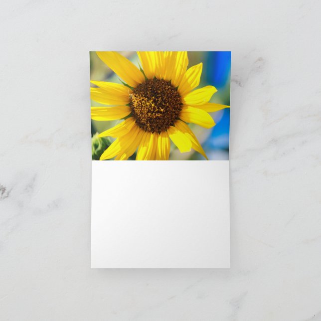 Sunflowers  dankeskarte (Innenseite)