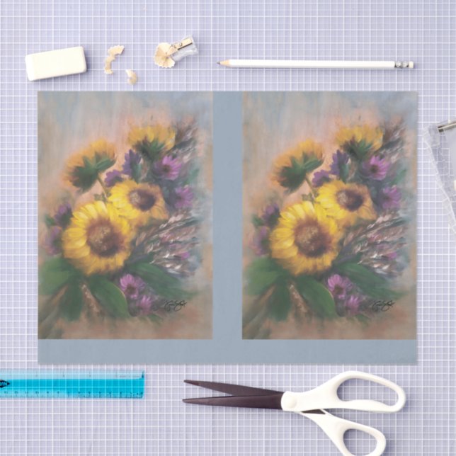 Sunflowers DBL Seidenpapier (Handwerk)