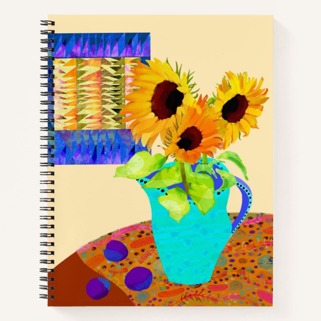 Sunflowers Journal Notizbuch (Vorderseite)