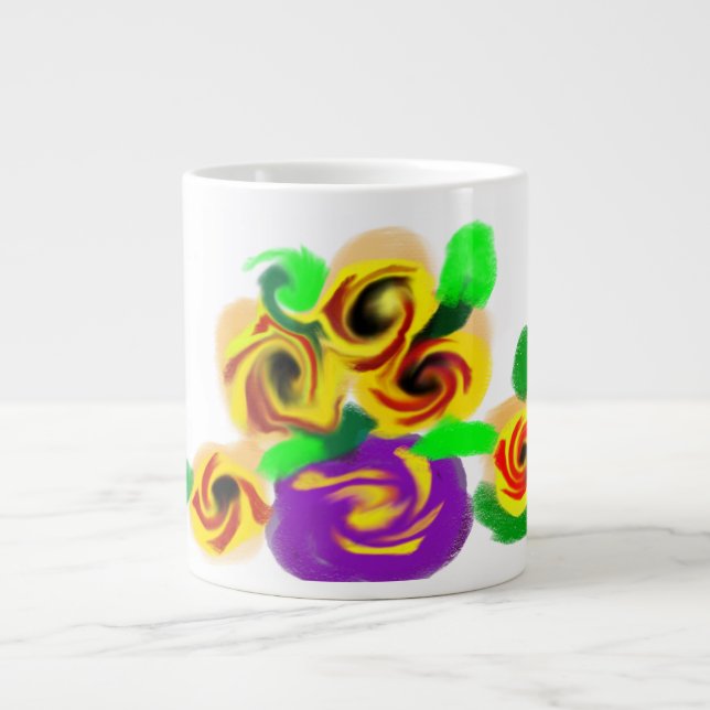 Sunflowers joy Jumbo-Tasse (Vorderseite)