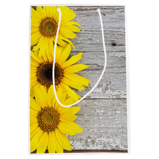 Sunflowers Mittlere Geschenktüte (Vorderseite)