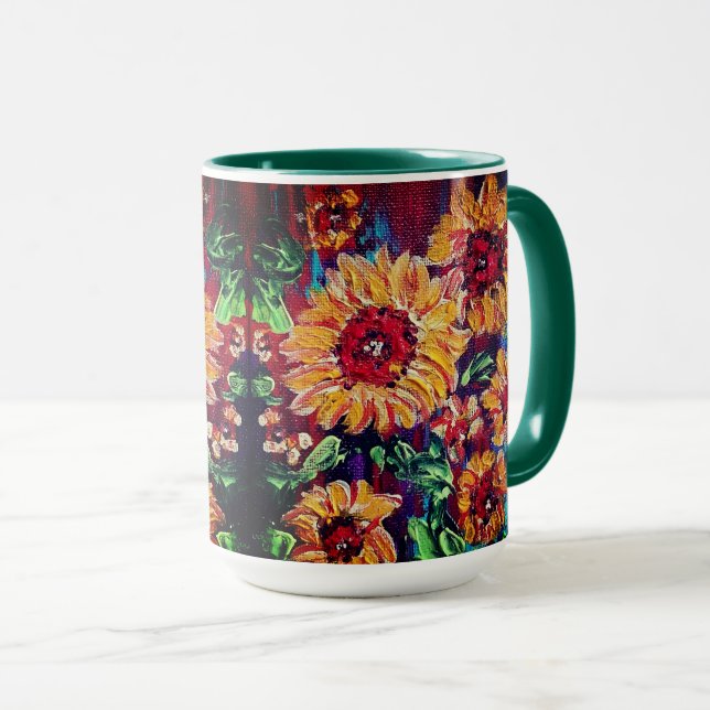 Sunflowers Mug Tasse (VorderseiteRechts)