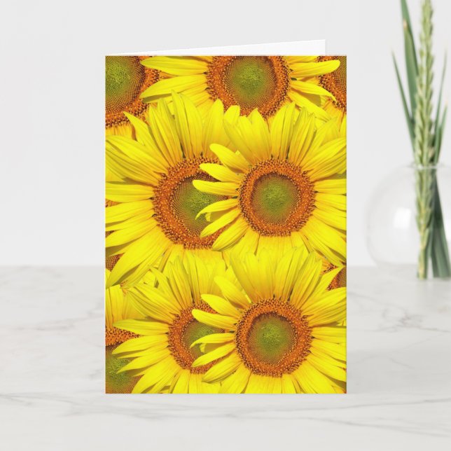SUNFLOWERS MUTTER'S DAY CARD KARTE (Vorderseite)