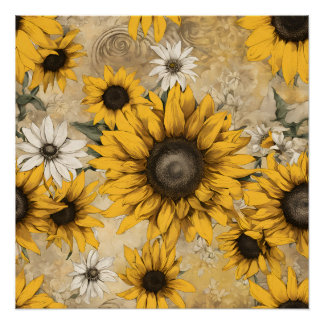 Sunflowers Poster
