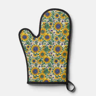 Sunflowers Ukrainian folk art motifs Apron