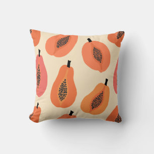 Sunfruit Slice Papaya Orange Hues Kissen