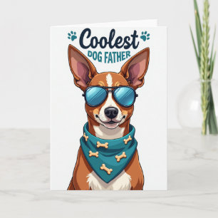 Sunglass Hund Vatertagskarte Karte