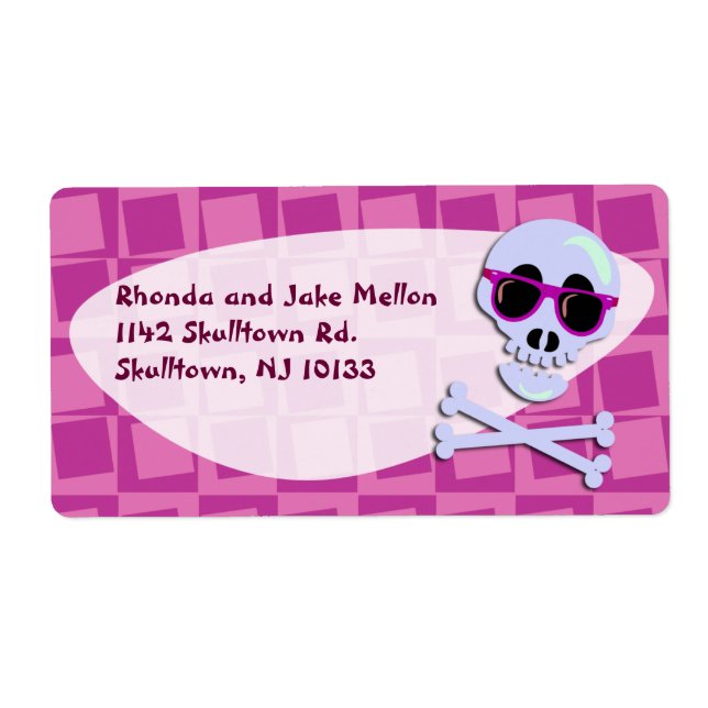 Sunglass Skull Labels (Vorne)