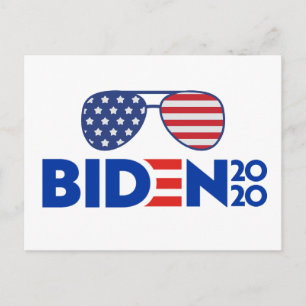 SUNGLASSEN JOE BIDEN FÜR PRÄSIDENTENWAHL 2020 POSTKARTE