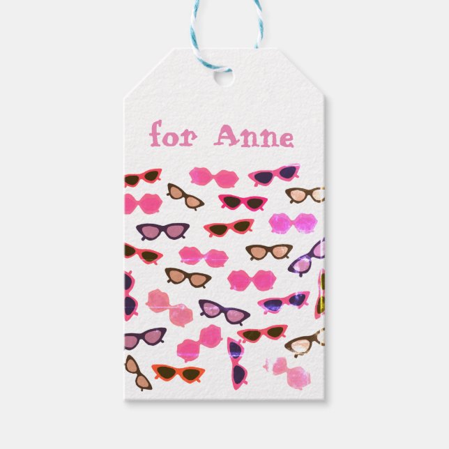 Sunglasses Custom Gift Tags Geschenkanhänger (Vorderseite)