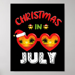 Sungle Weihnachten im Juli Sommerferien Poster
