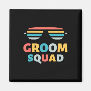 Sungles Groom Squad Joke Crew Entkommen Wedding Fu Magnet