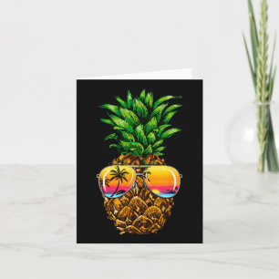 Sungles Pineaple Aloha Hawaii Luau Hawaiian Vacat Karte