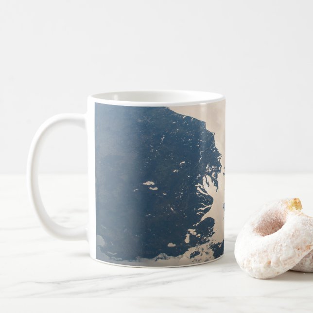 Sunglint Beams Off Lake Michigan Kaffeetasse (Mit Donut)