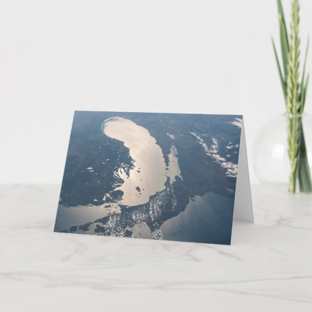 Sunglint Beams Off Lake Michigan Karte (Vorderseite)