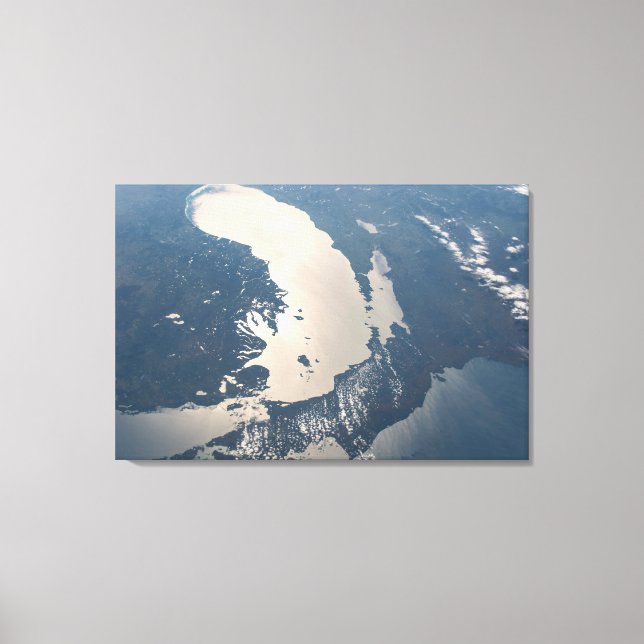 Sunglint Beams Off Lake Michigan Leinwanddruck (Vorderseite)