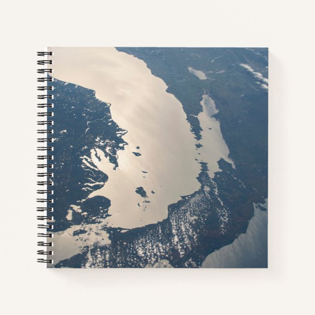 Sunglint Beams Off Lake Michigan Notizbuch (Vorderseite)