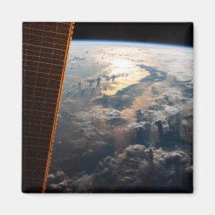 Sunglint blickt vor Celebes Meer in Südostasien Magnet