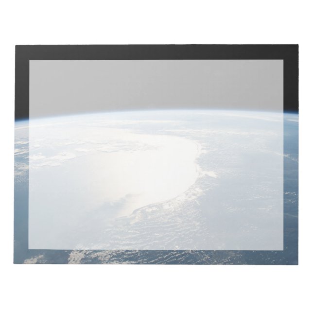 Sunglint spiegelt den Golf von Mexiko wider Notizblock (Vorderseite)