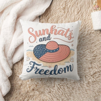 Sunhats und Freedom Patriotic Kissen