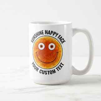 Sunhine Happy Face Personalized Custom Large Mug Kaffeetasse