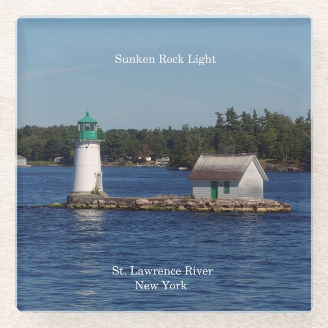 Sunken Rock Light Untersetzer (Vorderseite)