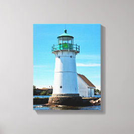 Sunken Rock Lighthouse, New York Canvas Print Leinwanddruck