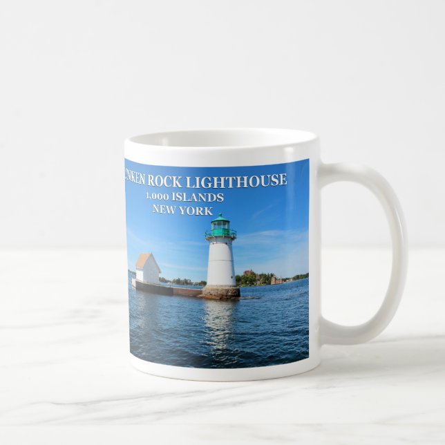 Sunken Rock Lighthouse, New York Kaffeetasse (Rechts)