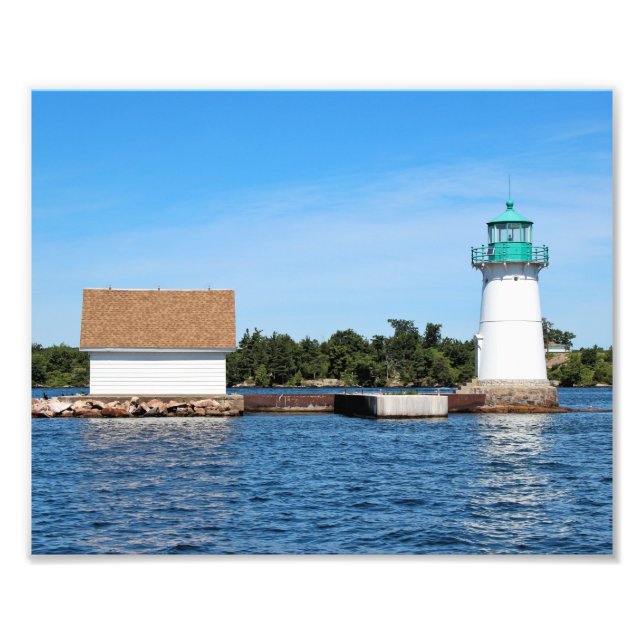 Sunken Rock Lighthouse, New York Photo Print (Devant)