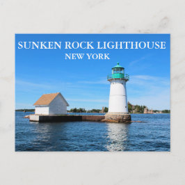 Sunken Rock Lighthouse, New York Postkarte