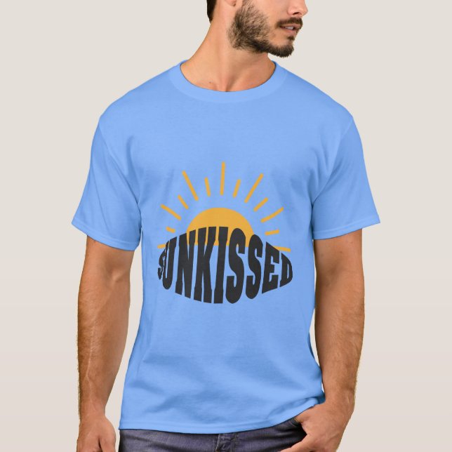 Sunkissed T - Shirt Summer Sea Beach Sunset Retro (Vorderseite)