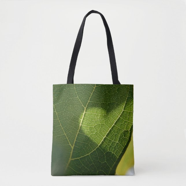 Sunlight Heart Leaf Tote Bag Tasche (Vorderseite)