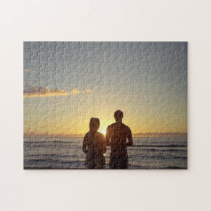 Sunlight Image Shot Couple on Beach