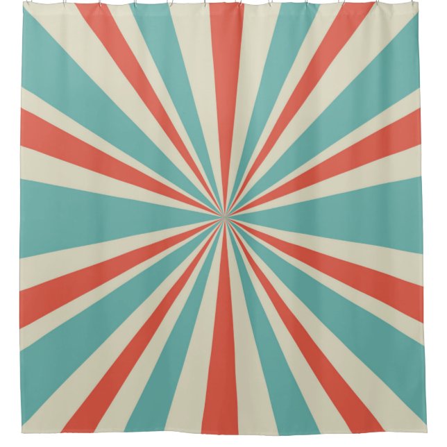 Sunlight retro horizontal background. Pale red and Duschvorhang (Vorderseite)