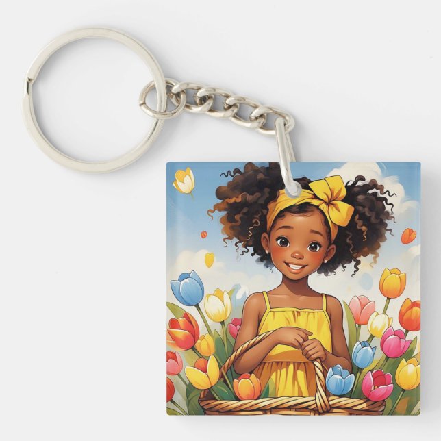 " SUNLIT BLOOM " SCHLÜSSELANHÄNGER (Vorderseite)