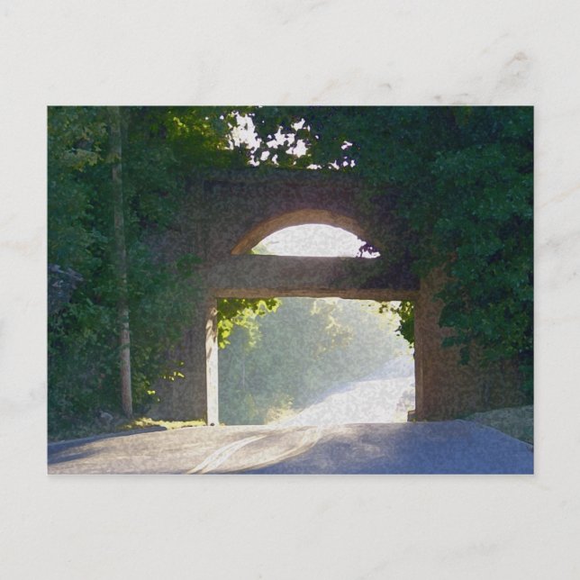 Sunlit Bridge Postkarte (Vorderseite)