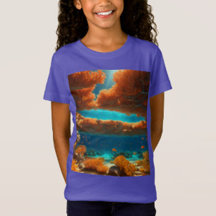 Sunlit Coral Dreams - Ocean Glow 3D T-Shirt
